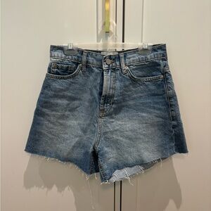 Urban outfitters size 26 A-Line denim shorts, high rise